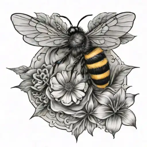 Nautical And Bee Flying