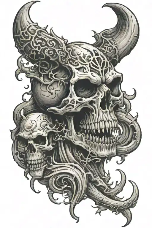 Demon Skull Dead Ghosts