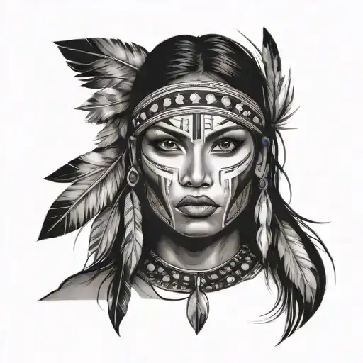 Native Woman Face