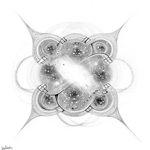 Infinity Symbol With Galaxies And Stars