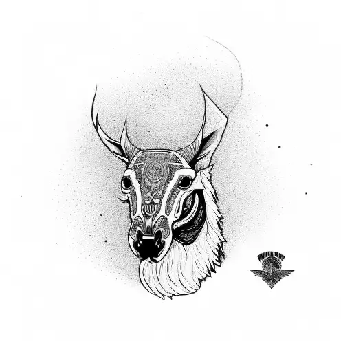 A Skateboard Deck With Intricate Animal Illustrations