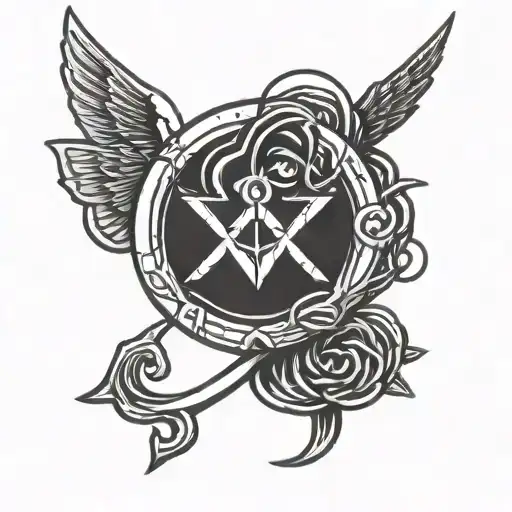 Sailor Moon Suicide Survivor Symbol Intertwined