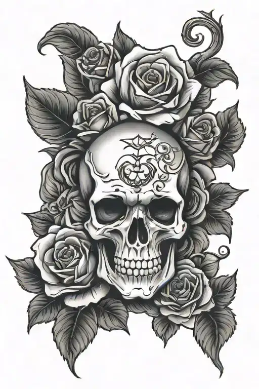 Skull And Roses