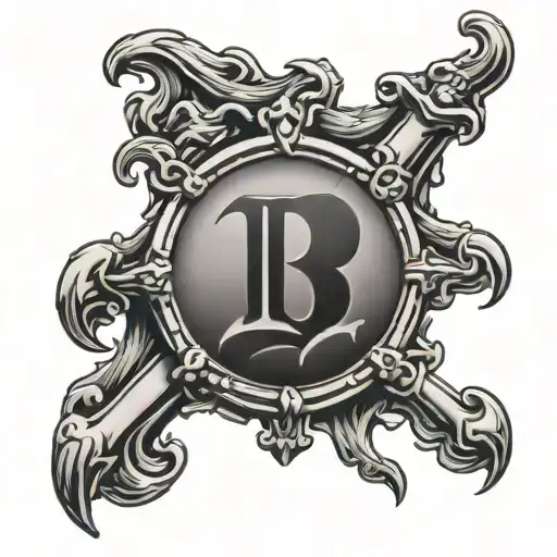 Pirate Coin With Letters Bp On It