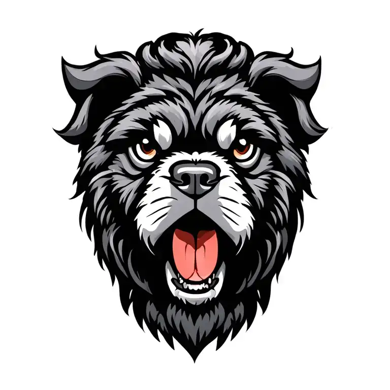 Traditional Foo Dog Outline That Resembles A Boxer A Little Bit