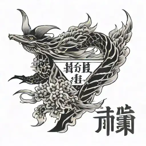 Japenese Neck Writing Quote Dont Trust Anyone