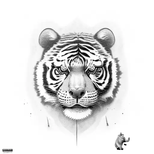 Honey Badger With Tiger