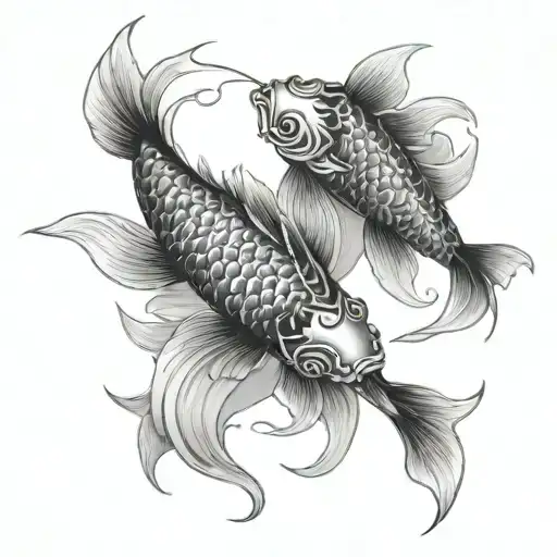 Double Koi Fish
