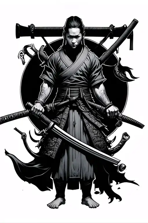 Katana Stand In Front