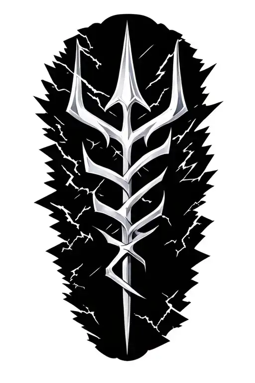 Trident & Lightening Bolts Suited