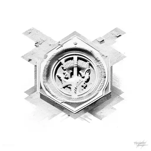 A Broken Sign Of The Roman Empire