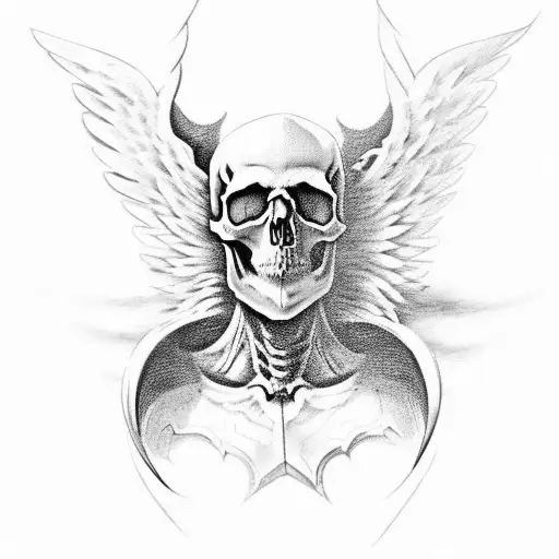 Skull With Wings