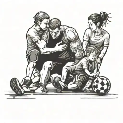 Depression Blocks Gym Football Family Love Happiness
