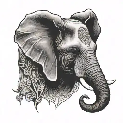 Simple Elephant Head