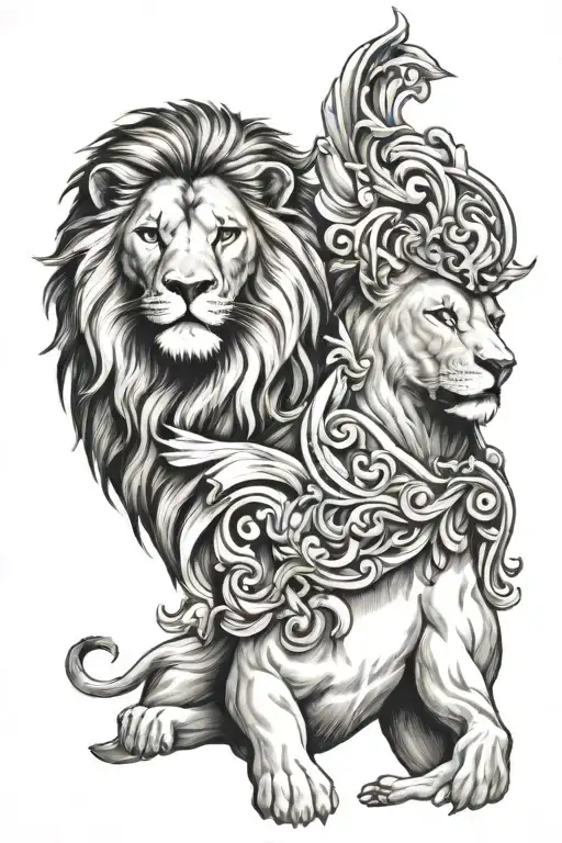 Lion And Zeus