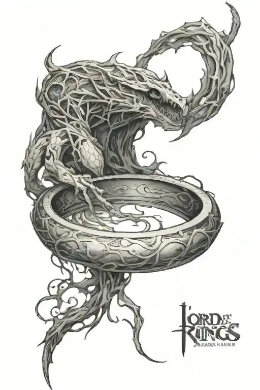 Lord Of The Rings Inspired Tattoo For Fallen Friend