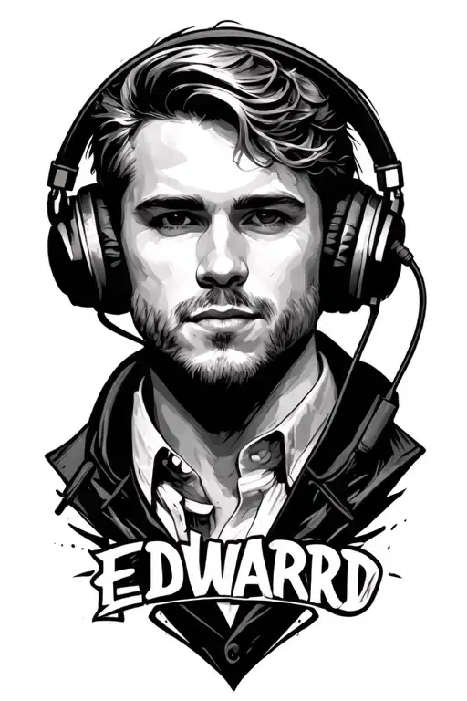 Name Edward In Headphone Lead