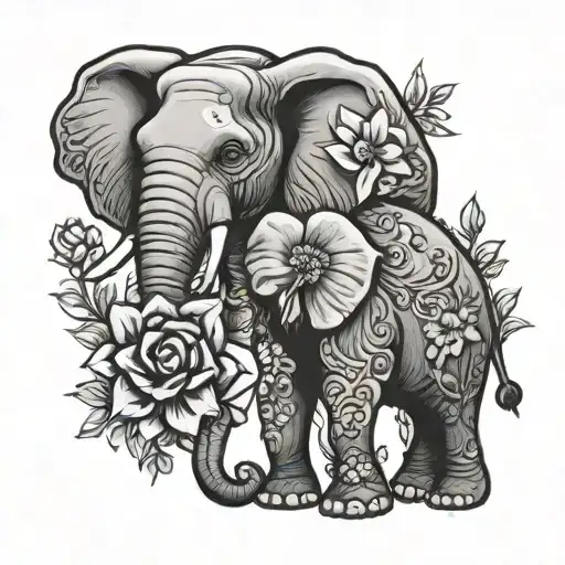 Flower And Elephant