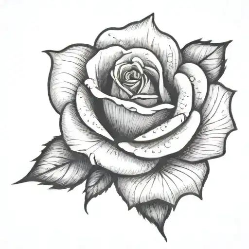 A Rose Being Torn Edges