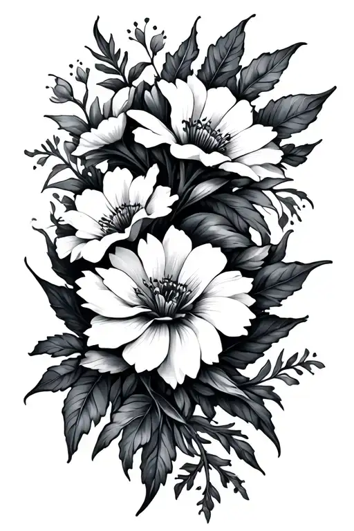 Southern Cross With Flowers Intertwined