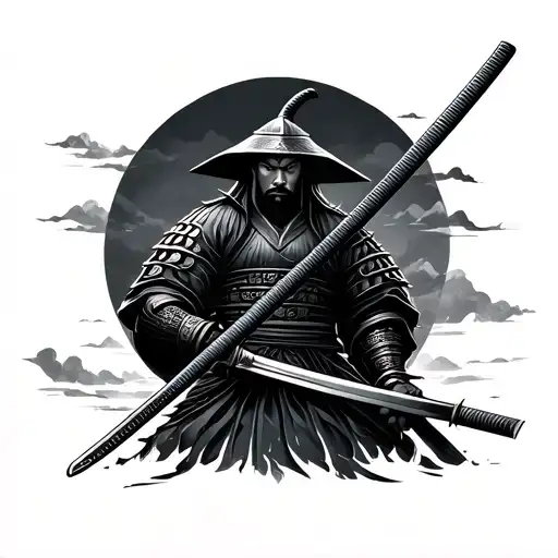 Samurai And Sword Minimalist