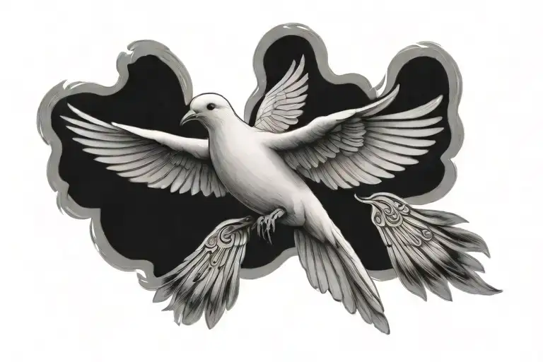 Dove Flying