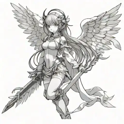 Full Length Anime Girl Angel