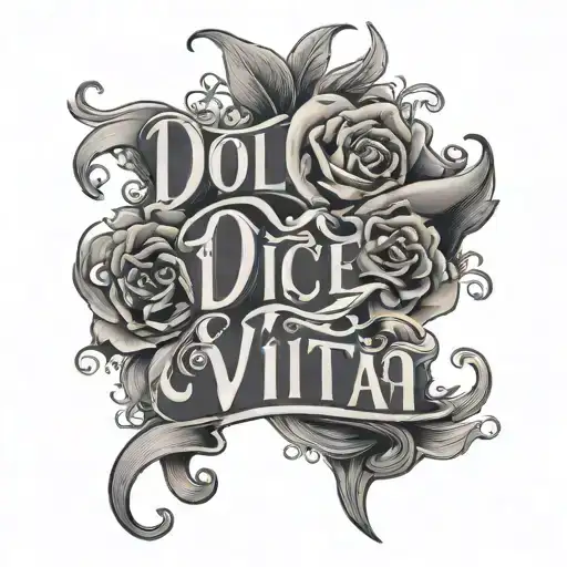 Lettering Dolce Vita