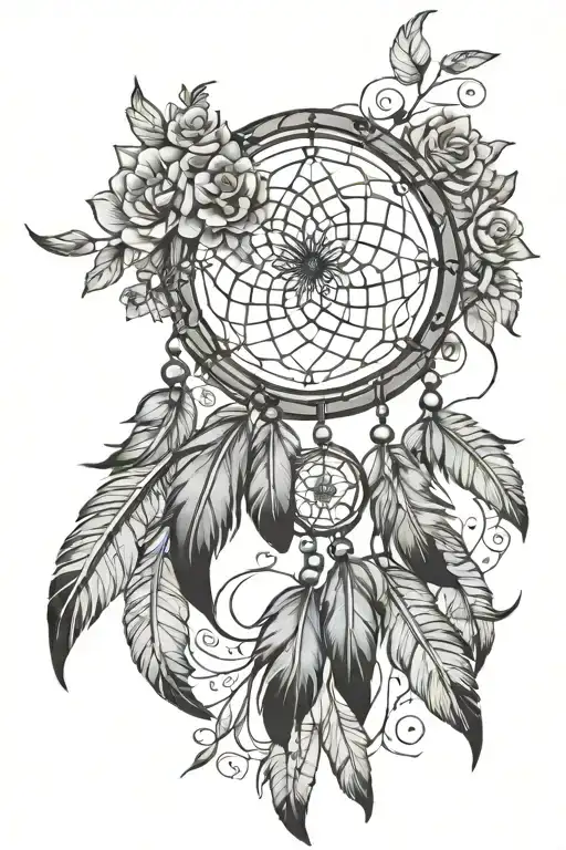 Dream Catcher Entangled In A Beautiful