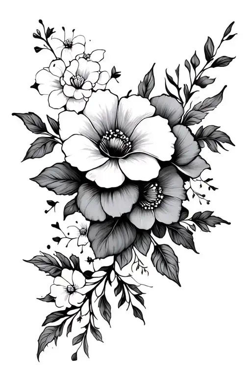 Floral Sleeve Tattoo Design