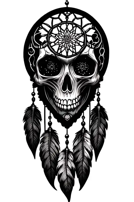 Skull Dream Catcher