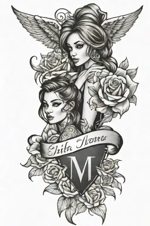 Tattoo With Girls Friend Name Written