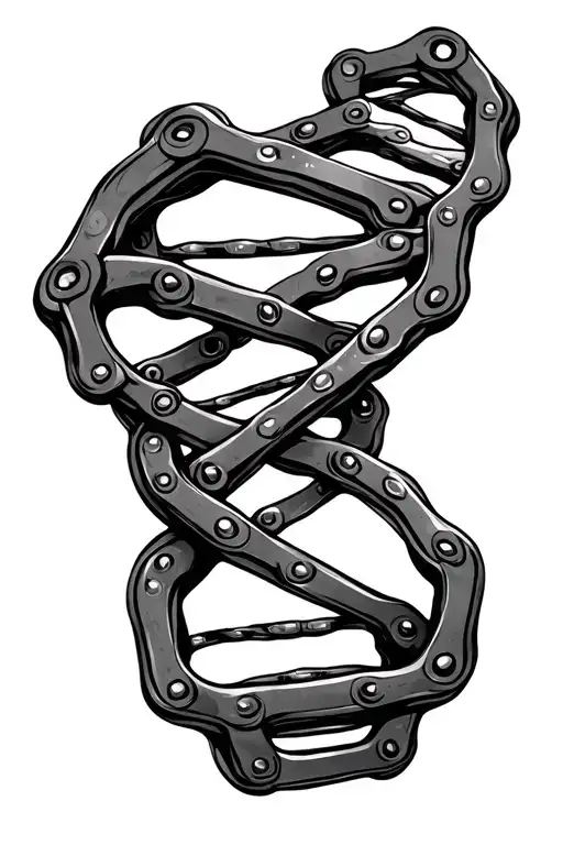 Motorcycle Chain Dna Strand