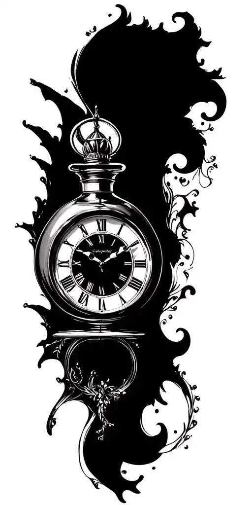 Neptune Sail Boat Clock Perfume Bottle Sea 44 Jpn