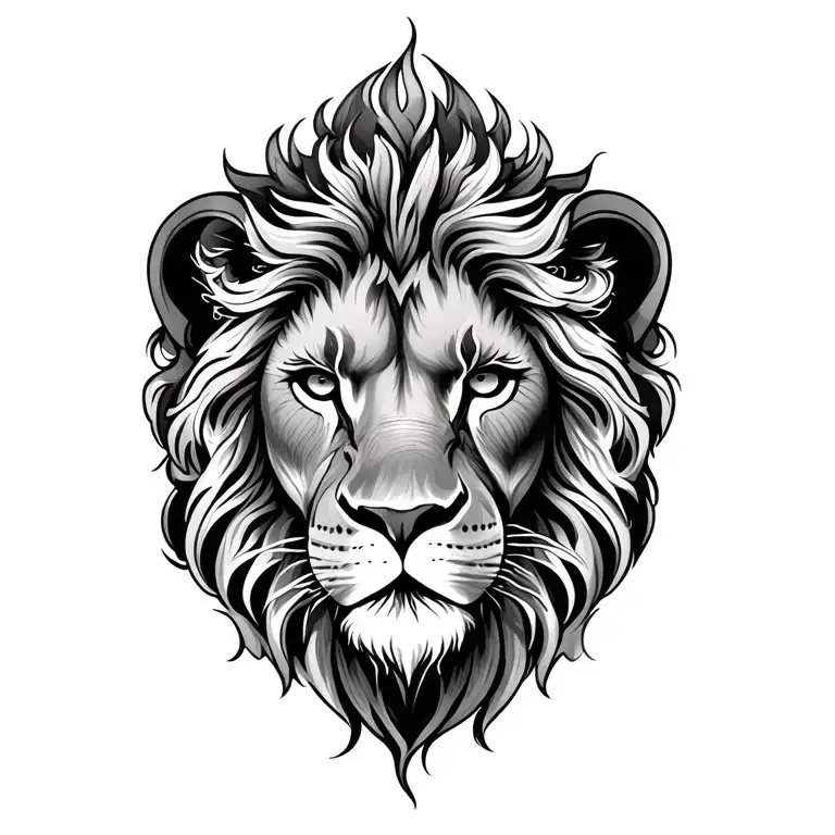 Mandala Lion Face Emerging Representing Imagination