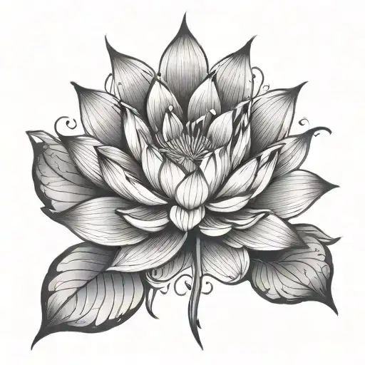 Lotus Flower And Pole Star