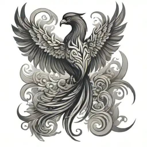 Phoenix Back Tat