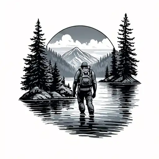 Adventure With Hiking And Water