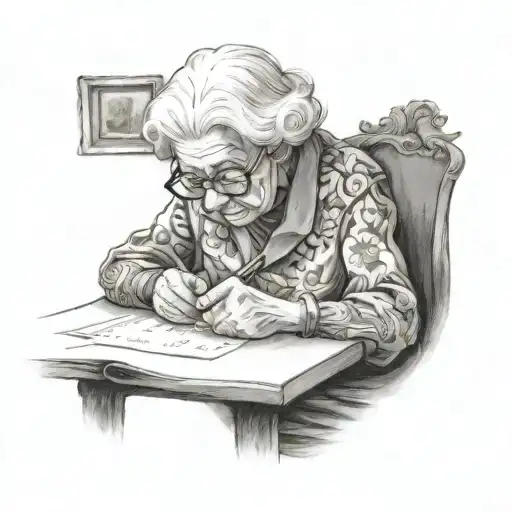 Grandma Writing