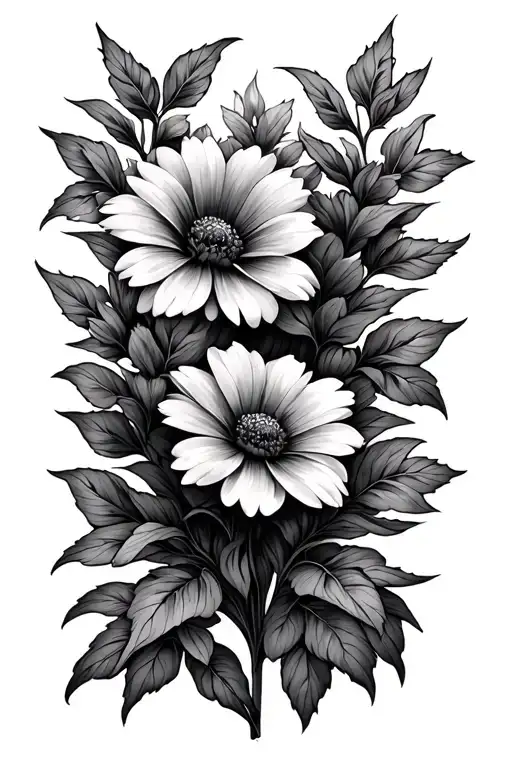 Flowers In The Shape Of A Triangle