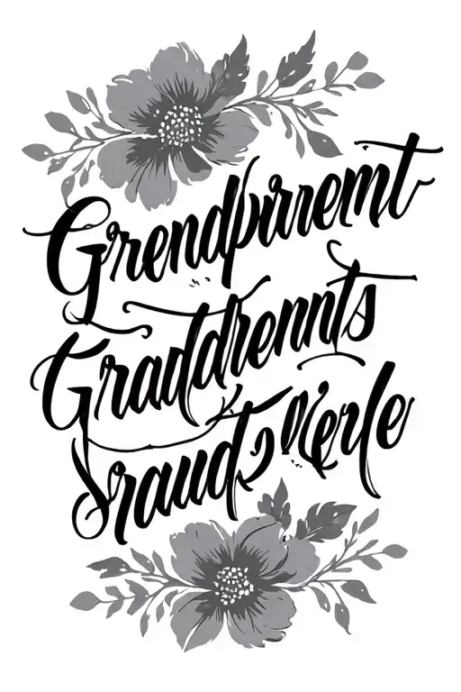 Grandparents And Parents Names Written