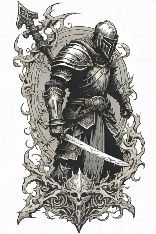 Dark Souls Lohric Tattoo Design