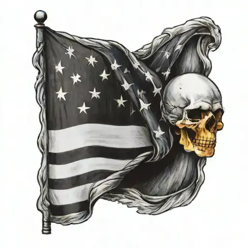 American Flag And Italian Flag