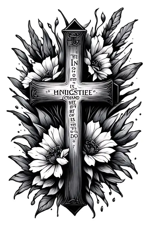 Cross With Bible Verse