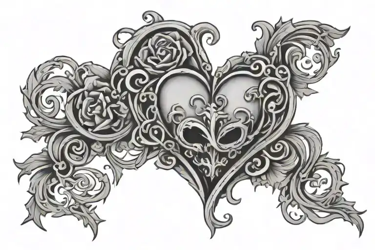 Gothic Love Heart