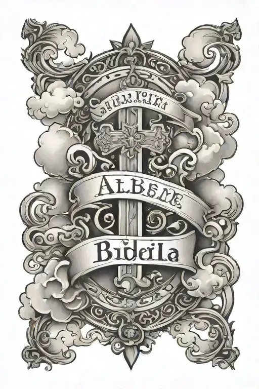 My Kids Names With Clouds And Bible Verse