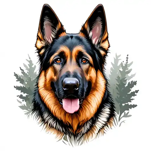 Hunting German Shepherd