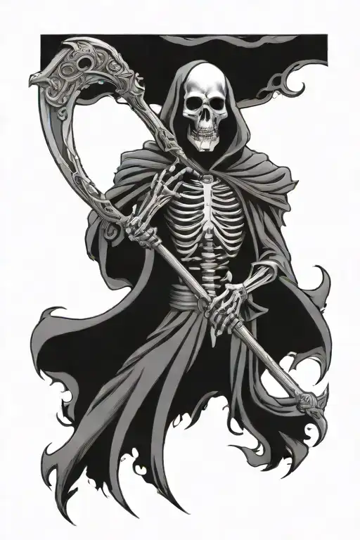 Grim Reaper Taking Soul