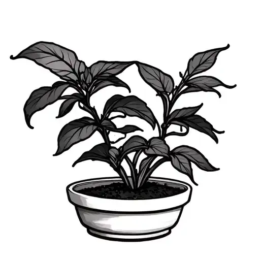 A Plant In A Pot