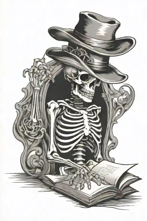 Skeleton Reading Book
